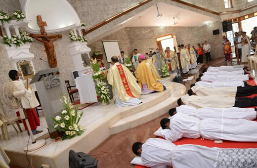 Bishop Francis Serrao ordains 9 deacons